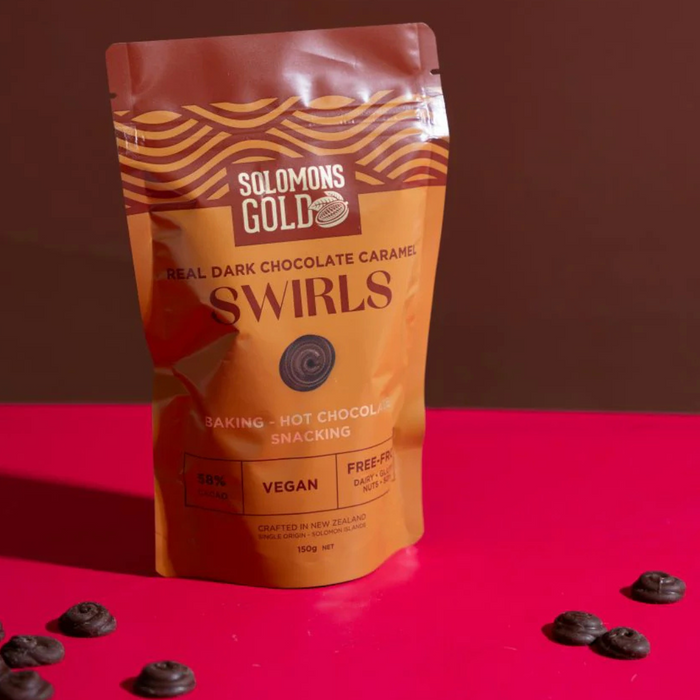 Solomons Gold Chocolate Swirls 150g