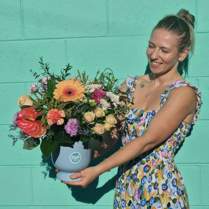 Pretty Pastel Floral Vase Arrangement