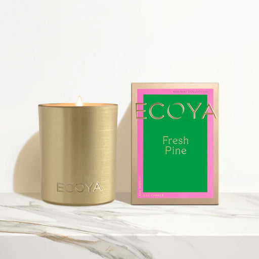 Fresh Pine Ecoya Holiday Collection Limited Edition Mini Goldie Candle