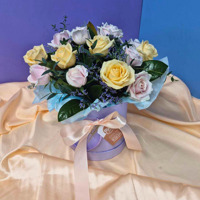Rosie Posy in Lilac Hat Box | MOTHERS DAY 2025