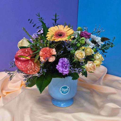 Pretty Pastel Floral Vase Arrangement