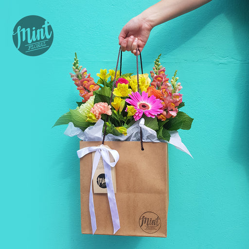 Florist Wild Card  Bouquet Bag - Let her do her thing! - LARGE