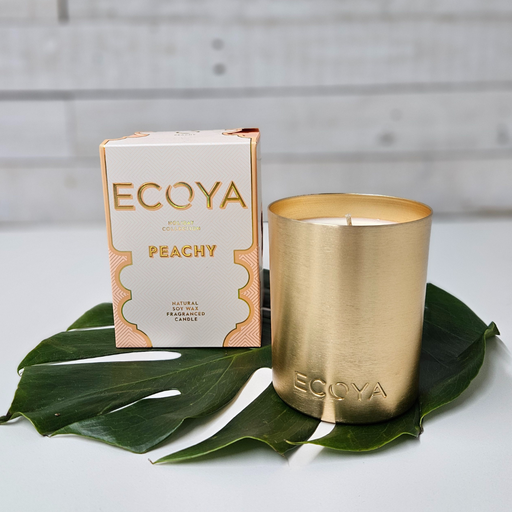 Ecoya Holiday Collection Limited Edition - PEACHY Large Goldie Candle