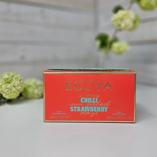 Ecoya | Chilli Strawberry Mini Candle & Diffuser Gift Set