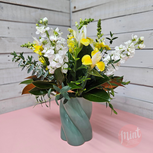 'Secret Garden' Sage Vase Arrangement | MOTHERS DAY 2026