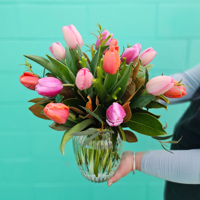 Mixed Tulip Vase - SPECIAL