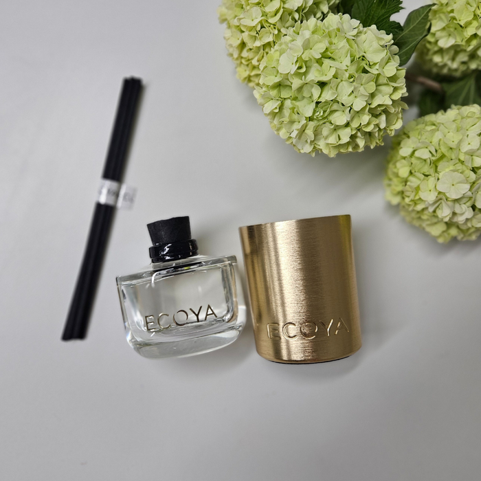 Ecoya | Holiday Mini Candle & Diffuser Gift Set