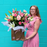 'PRETTY IN PINK' Fresh Floral Bouquet Bag | NOT AVAILABLE MOTHERS DAY WEEKEND