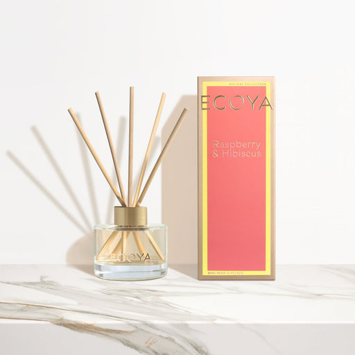 Raspberry Hibiscus ECOYA Holiday Collection Limited Edition Mini Reed Diffuser