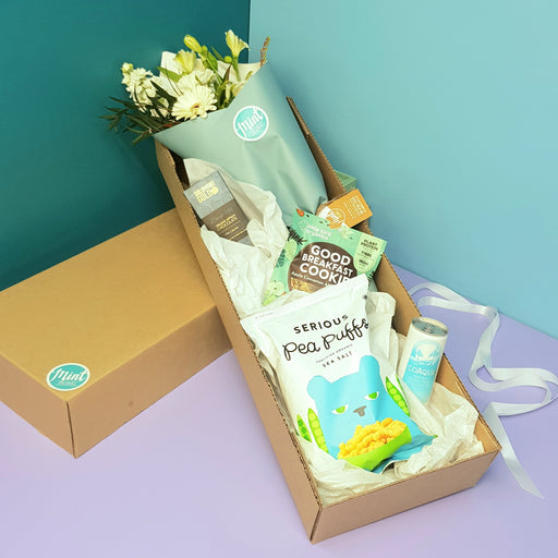 Beautiful Blue Floral Gift Box