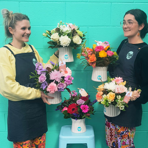 Ceramic Pot Arrangement - Choose Your Colour (NOT AVAILABLE MOTHERS DAY WEEKEND)