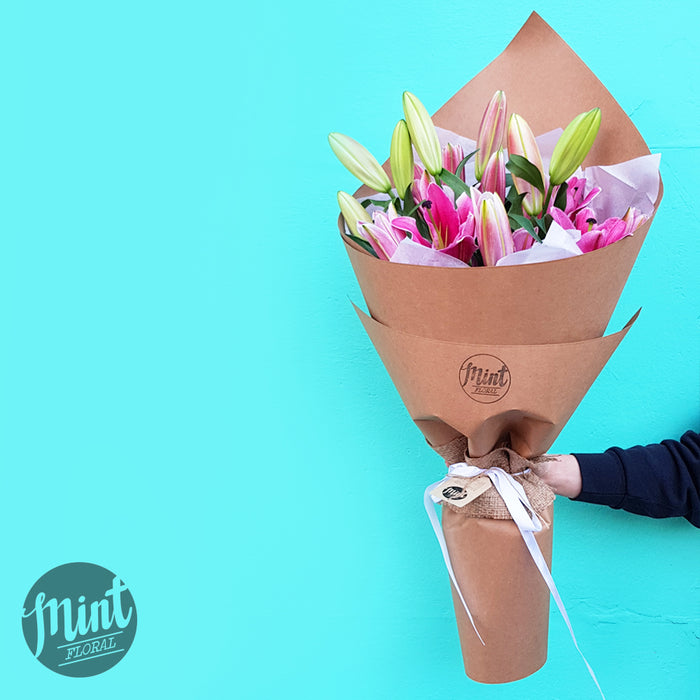 Pink Fragrant Lily Bouquet  | NOT AVAILABLE MOTHERS DAY WEEKEND