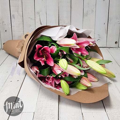 Pink Fragrant Lily Bouquet  | NOT AVAILABLE MOTHERS DAY WEEKEND