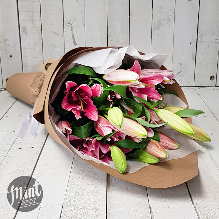 Pink Fragrant Lily Bouquet (NOT AVAILABLE MOTHERS DAY WEEKEND)
